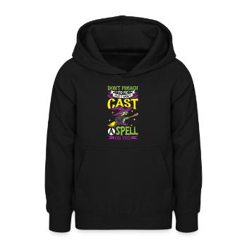 Hexe Okkult Gothic Dunkel Satanisch Unheilige - Teenager Hoodie - Schwarz - Vorne - AI Model Teenager Male light (155cm)