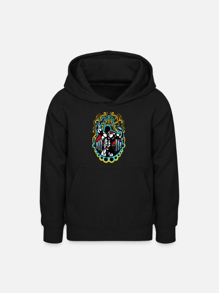 Bodybuilding Krafttraining - Teenager Hoodie - Schwarz