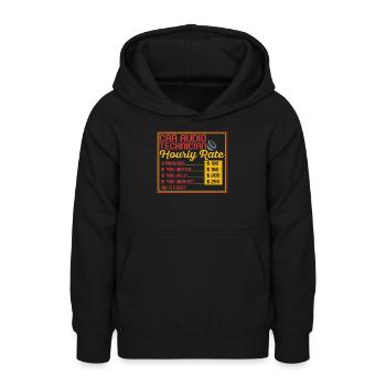 Technicien d’autoradio Système audio stéréo Automobiles - Sweat à capuche Ado - noir - Devant - AI Model Teenager Male light (155cm)