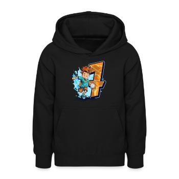 Handball Geburtstag - 7 Jahre Alter Junge - 7. - Teenager Hoodie - Schwarz - Vorne - AI Model Teenager Male light (155cm)