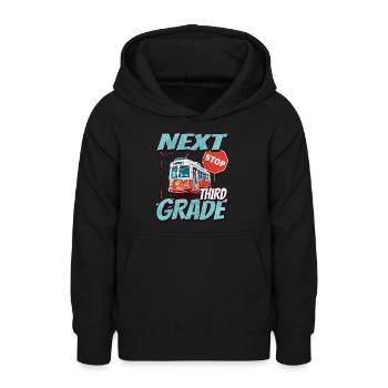 Nächste Haltestelle Dritte Klasse - Kids - Teenager Hoodie - Schwarz - Vorne - AI Model Teenager Male light (155cm)