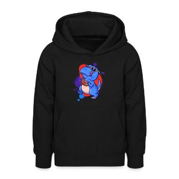 Steak - Teenager Hoodie - Schwarz - Vorne - AI Model Teenager Male light (155cm)