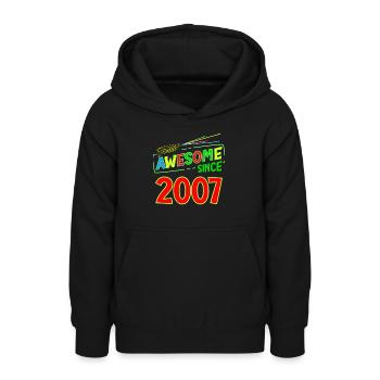 16 Years Old Awesome Since 2007 Laser Tag Birthday - Teenager Hoodie - Schwarz - Vorne - AI Model Teenager Male light (155cm)