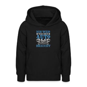 Automechaniker Lustig Humor Auto Werkstatt - Teenager Hoodie - Schwarz - Vorne - AI Model Teenager Male light (155cm)