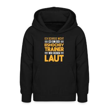 Eishockey Trainer Werden Laut Eishockey Coach - Teenager Hoodie - Schwarz - Vorne - AI Model Teenager Male light (155cm)