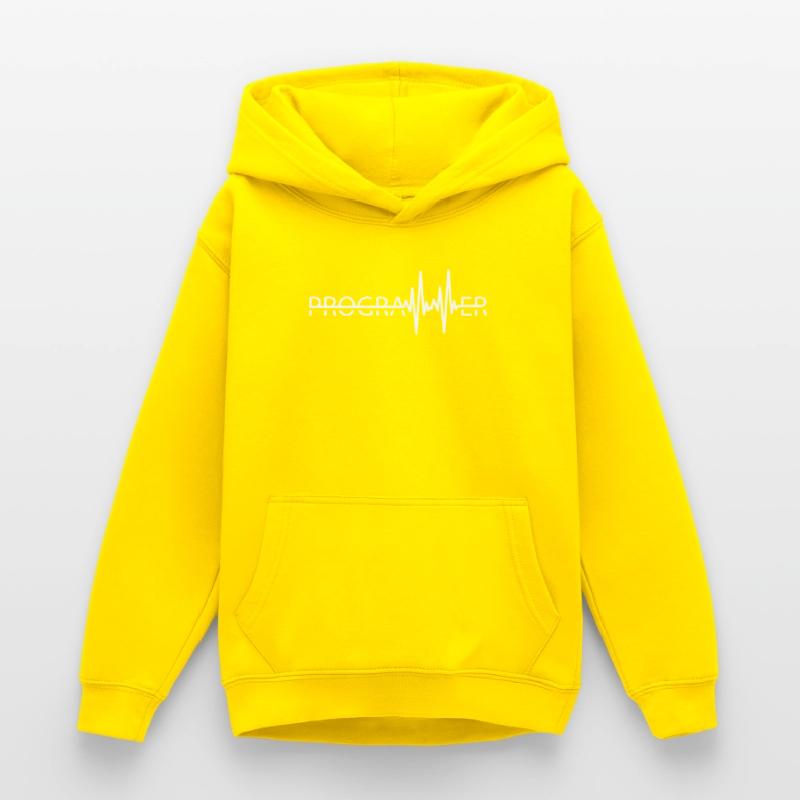 Programmierer Heartbeat Programmierung Coder Teenager Hoodie