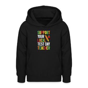 Jour de test Enseignant Test Day School Staar Test - Sweat à capuche Ado - noir - Devant - AI Model Teenager Male light (155cm)
