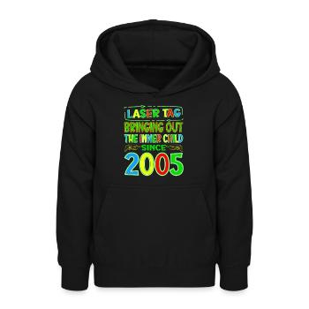 Laser Tag Bringing Out The Inner Child Years Old - Teenager Hoodie - Schwarz - Vorne - AI Model Teenager Male light (155cm)