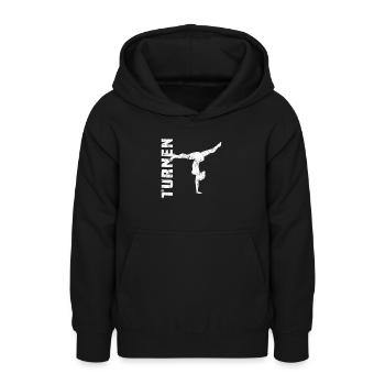 Turnen - Teenager Hoodie - Schwarz - Vorne - AI Model Teenager Male light (155cm)