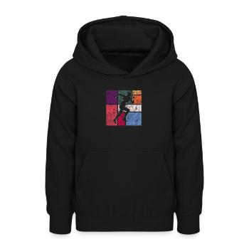 Joggen - Teenager Hoodie - Schwarz - Vorne - AI Model Teenager Male light (155cm)