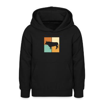 Bull - Teen Hoodie - black - Front - AI Model Teenager Male light (155cm)