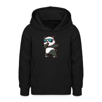 Panda Dabbing Panda Pandas Panda Baby - Sweat à capuche Ado - noir - Devant - AI Model Teenager Male light (155cm)