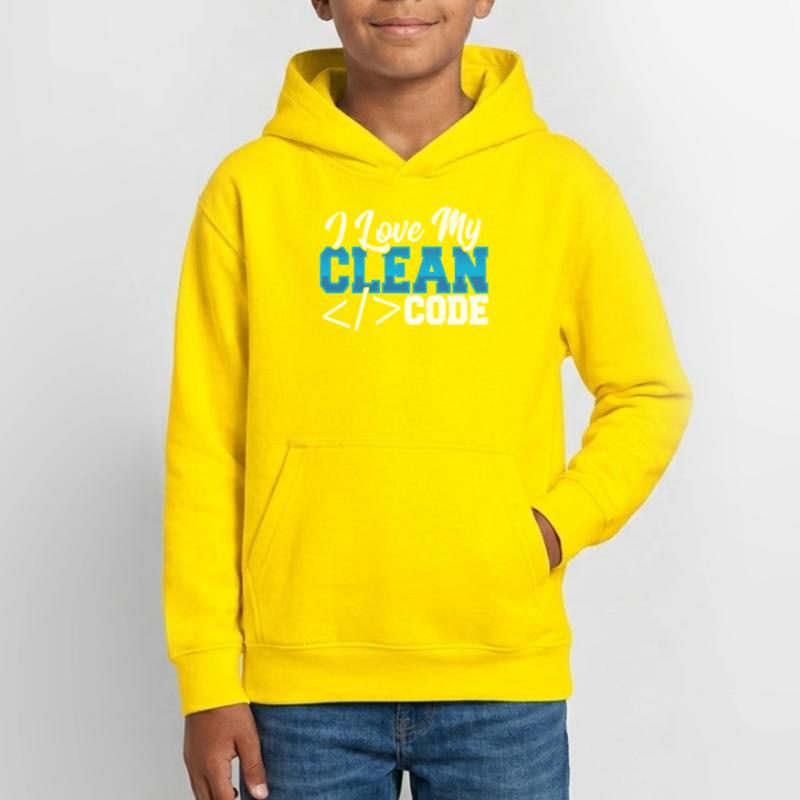 Programming I Love My Clean Code Web Developer Teen Hoodie