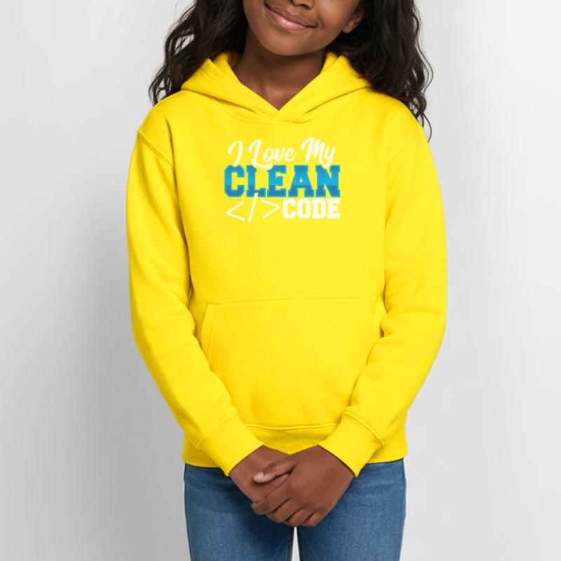 Programming I Love My Clean Code Web Developer Teen Hoodie