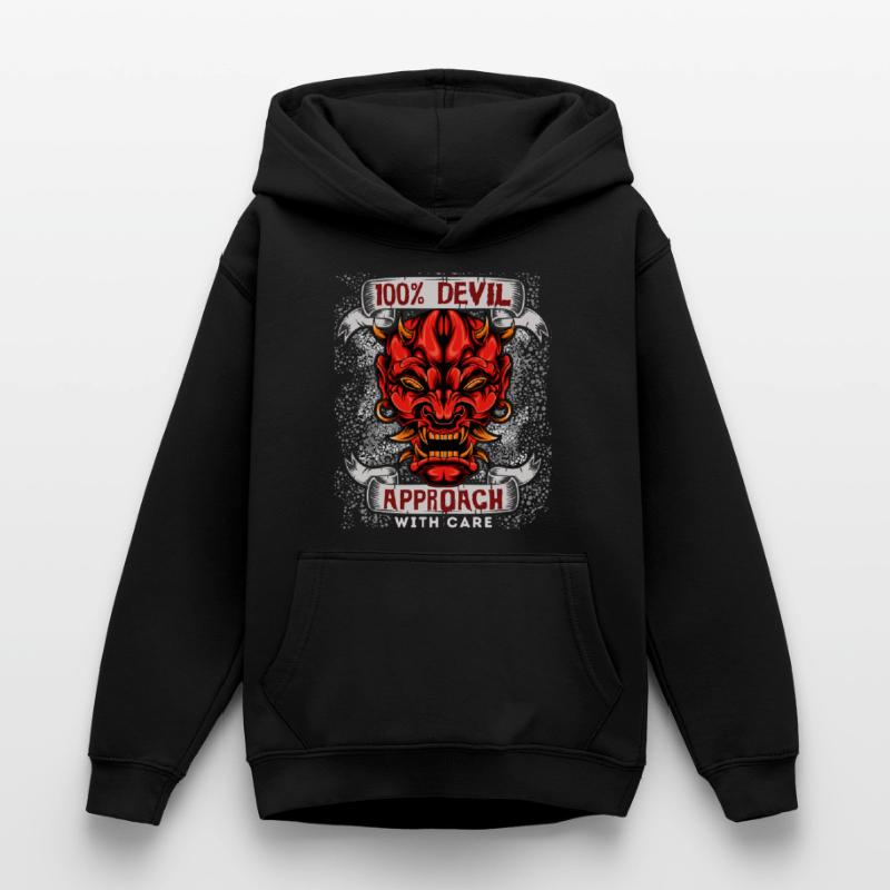 Devil Satan, funny devil saying in comic book style Teen Hoodie