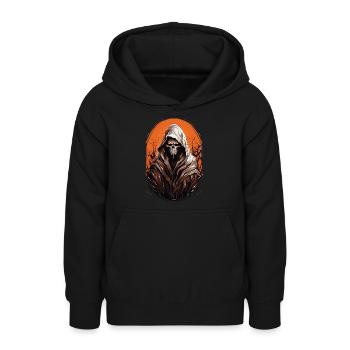 Gruseliger Halloween Sensenmann Grim Reaper - Teenager Hoodie - Schwarz - Vorne - AI Model Teenager Male light (155cm)