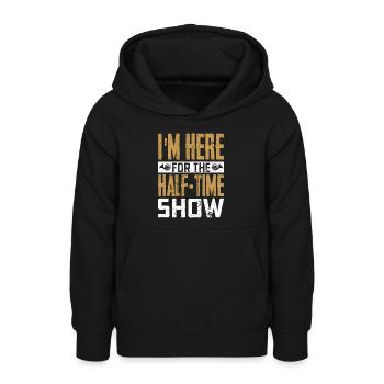 Je suis ici pour la fanfare du spectacle de la mi-temps - Sweat à capuche Ado - noir - Devant - AI Model Teenager Male light (155cm)