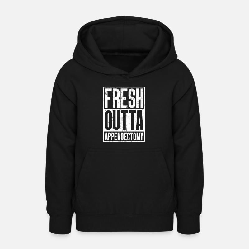 Chirurgie Fresh Outta - Appendicectomie - Sweat à capuche Ado - noir