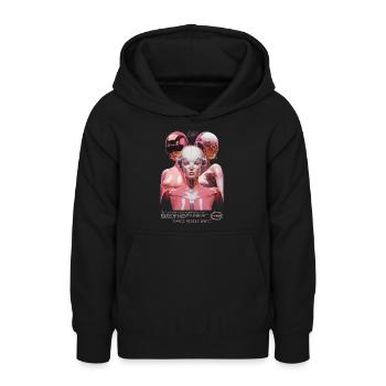 Space Astronauts, Science Fiction Space Travelers - Teen Hoodie - black - Front - AI Model Teenager Male light (155cm)