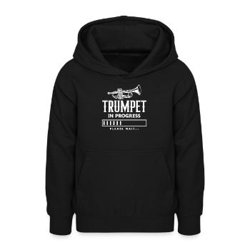 Trompete Trompeter Trompeten Spieler - Teenager Hoodie - Schwarz - Vorne - AI Model Teenager Male light (155cm)