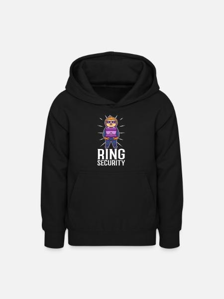 Ring Security Wedding - Teenager Hoodie - Schwarz
