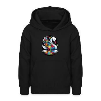 Autism Awareness puzzles piece - Teenager Hoodie - Schwarz - Vorne - AI Model Teenager Male light (155cm)