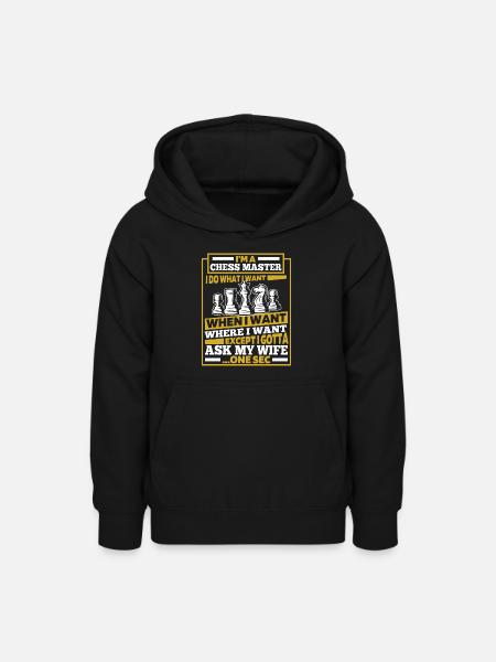 Schach - Teenager Hoodie - Schwarz