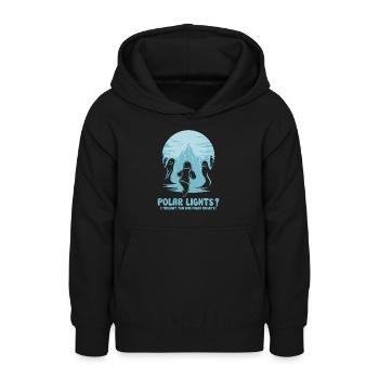 Aurora Aurora Tracker Alaska Wilderness - Sweat à capuche Ado - noir - Devant - AI Model Teenager Male light (155cm)