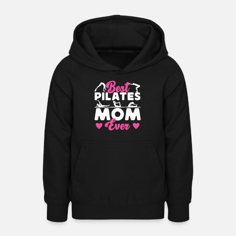 Instructeur de Pilates Professeur Maman - Sweat à capuche Ado - noir