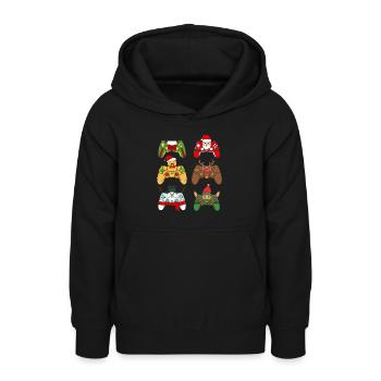 Christmas Gaming Controller - Teenager Hoodie - Schwarz - Vorne - AI Model Teenager Male light (155cm)