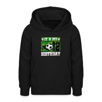 12th birthday Boy Soccer 12 Years Old Gifts - Teenager Hoodie - Schwarz - Vorne - AI Model Teenager Male light (155cm)