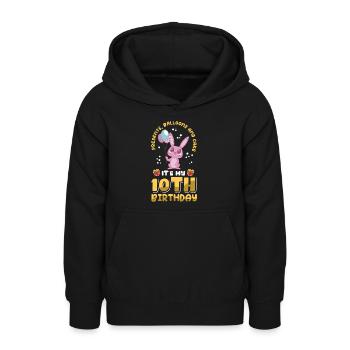 10. Geburtstag 10 Jahre alt Geschenkidee Geschenk - Teenager Hoodie - Schwarz - Vorne - AI Model Teenager Male light (155cm)