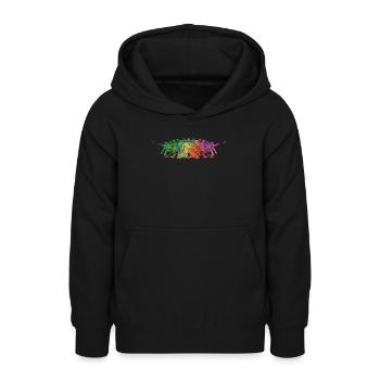 Eishockeyspieler Jungen Eishockey - Teenager Hoodie - Schwarz - Vorne - AI Model Teenager Male light (155cm)
