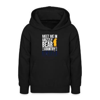 Grizzlybär Alaska Braunbär - Teenager Hoodie - Schwarz - Vorne - AI Model Teenager Male light (155cm)