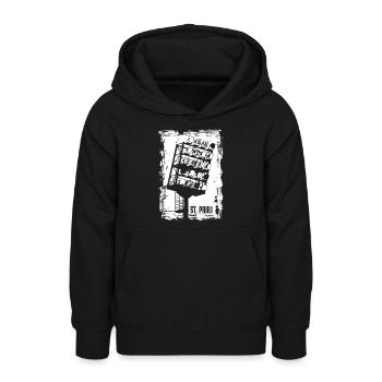 St Pauli Millerntor Stadionlichter - Teenager Hoodie - Schwarz - Vorne - AI Model Teenager Male light (155cm)