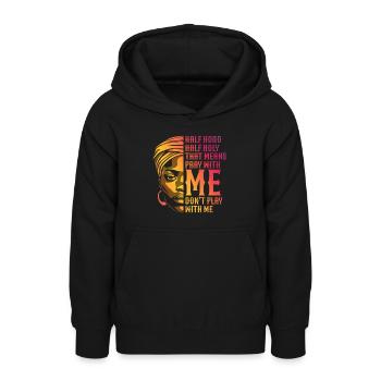African American Christ Jesus Black Women - Teen Hoodie - black - Front - AI Model Teenager Male light (155cm)