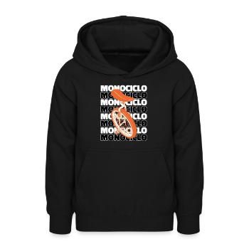 Einrad Einrad Einrad Unicycle Einrad - Teenager Hoodie - Schwarz - Vorne - AI Model Teenager Male light (155cm)