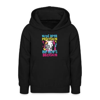 Move With Precision Hip Hop Decrision - Teenager Hoodie - Schwarz - Vorne - AI Model Teenager Male light (155cm)