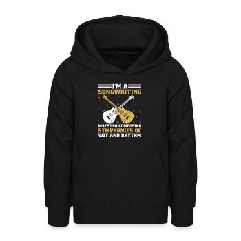 Musiker Songwriter Sänger Musiker Musik Musik Pr - Teenager Hoodie - Schwarz - Vorne - AI Model Teenager Male light (155cm)