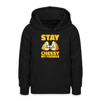 Cheesemaker Dairy Cheese maker Dairy technologist Cheese - Teen Hoodie - black - Front - AI Model Teenager Male light (155cm)