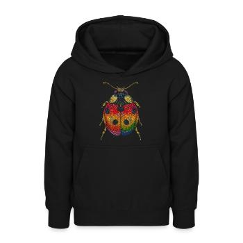 Marienkäfer Ladybug Insekten Bunt Süße Marienkäfer - Teenager Hoodie - Schwarz - Vorne - AI Model Teenager Male light (155cm)