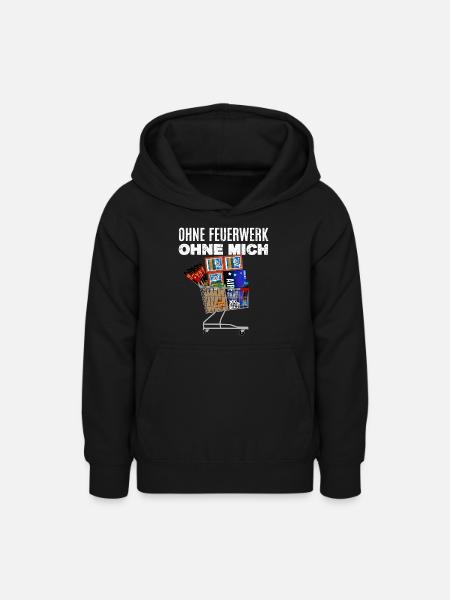 Ohne Feuerwerk ohne mich - Teenager Hoodie - Schwarz