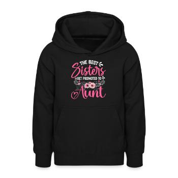 Promoted to Aunt Baby Pregnancy Announcement - Teenager Hoodie - Schwarz - Vorne - AI Model Teenager Male light (155cm)
