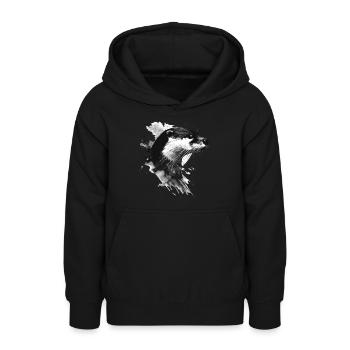 Otter - Teenager Hoodie - Schwarz - Vorne - AI Model Teenager Male light (155cm)