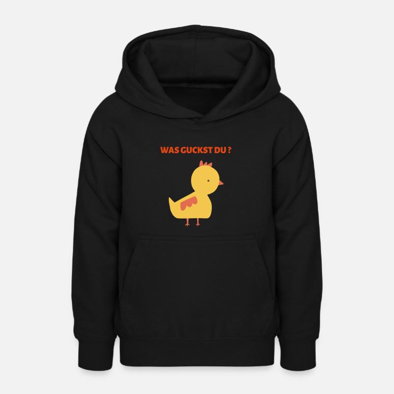 QU’EST-CE QUE VOUS REGARDEZ ? - Sweat à capuche Ado - noir