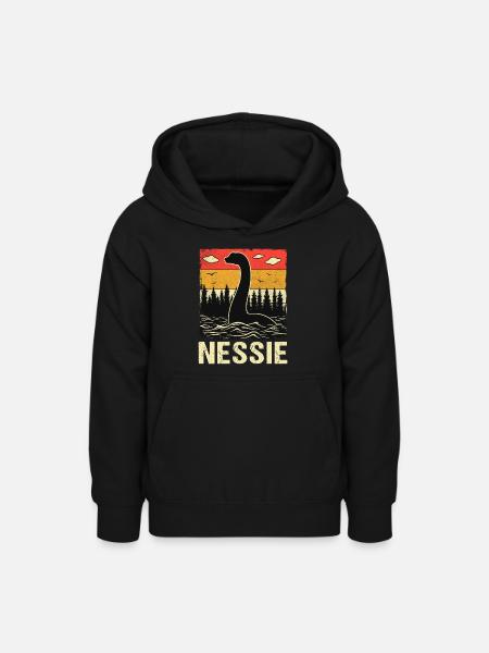 Nessie - Teenager Hoodie - Schwarz