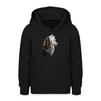 Samojede - Teenager Hoodie - Schwarz - Vorne - AI Model Teenager Male light (155cm)