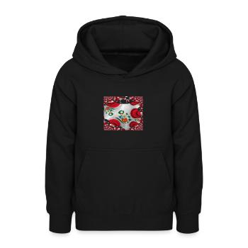 Peru Flagge Lima Südamerika - Teenager Hoodie - Schwarz - Vorne - AI Model Teenager Male light (155cm)