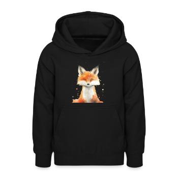 Fuchs - Teenager Hoodie - Schwarz - Vorne - AI Model Teenager Male light (155cm)