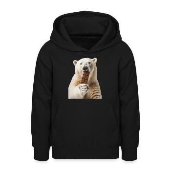 Eisbär - Teenager Hoodie - Schwarz - Vorne - AI Model Teenager Male light (155cm)